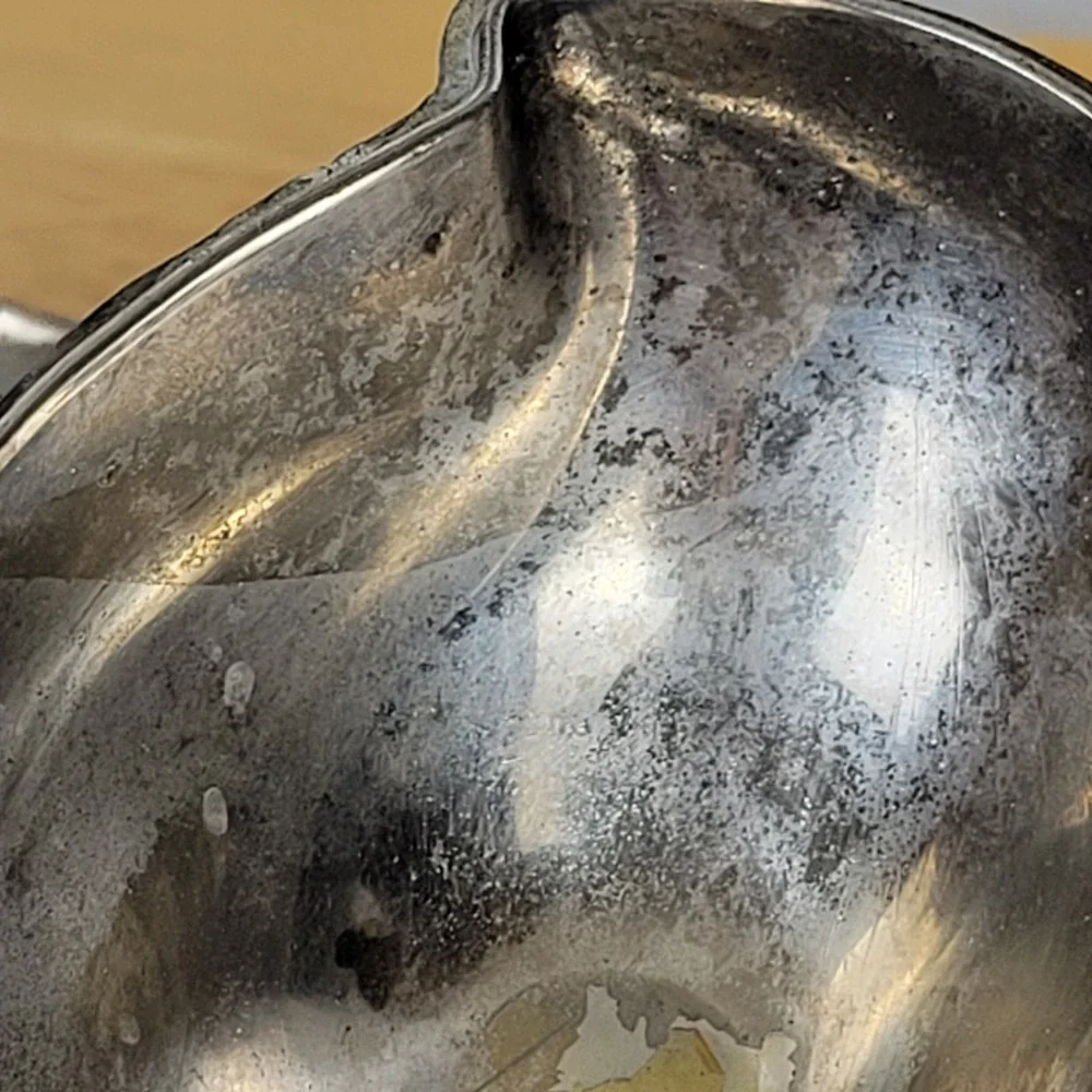 Vintage FB Rogers Silver Plated Peanut Trinket Box Japan MCM 7x3x3
